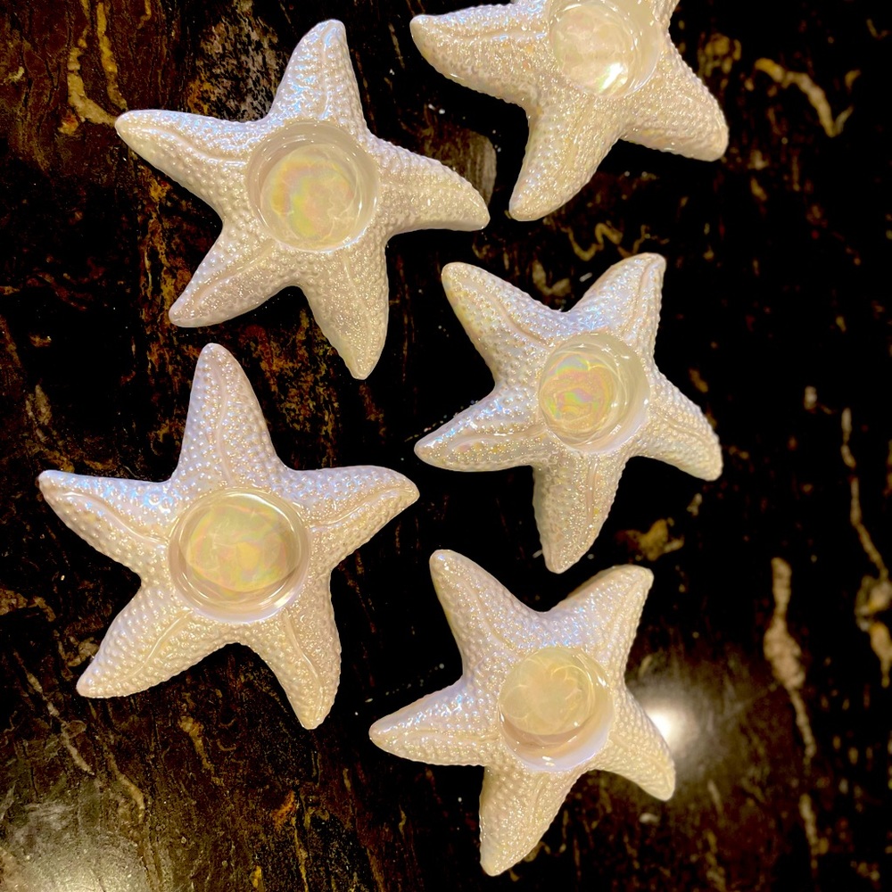 Star Fish Tea Light Candle Holder (set of 5)